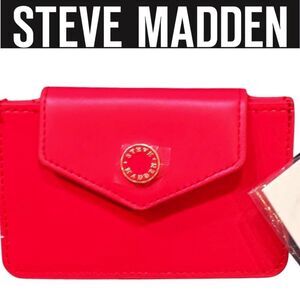 Steve Madden BTrace Card Case- Red